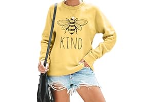 KIMSOONG Bee Kind T Shirt Be kind Sweatshirt Women Funny Inspirational Lightweight Blouse