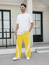GORGLITTER Men's Baggy Wide Leg Sweatpants Y2K