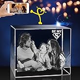 3D Crystal Photo, Personalized Gift, Customized Gifts for Wife, Women, Him, Her, Dad and Mom. Custom Picture Gifts for Valentine’s Day, Mother's Day, Father’s Day, Birthday, Wedding & Anniversary.(Medium Landscape)