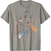 Disney Pocahontas Watercolor Portrait Quote Graphic T-Shirt T-Shirt