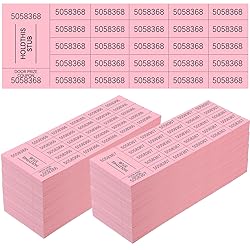 Kosiz 1000 Sheets 25 Bid Raffle Ticket Sheets