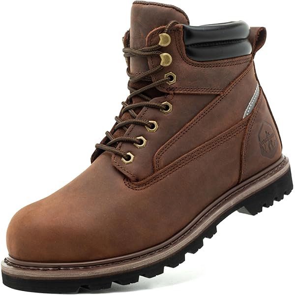 tuskページ Amazon.com: TOSAFZXY Work Safety Boots for Men Durable Crazy-Horse