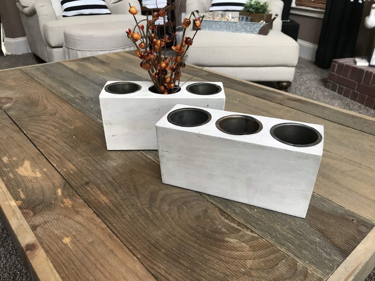 Amazon Com Rusted Fence 3 Hole Wood Sugar Mold White Home