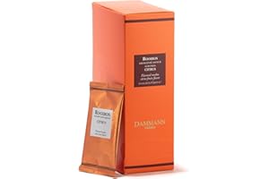 Dammann Freres Sachets, Rooibos Citrus Tea Bags, Premium Gourmet, Notes of Lemon, Clementine, and Orange Tea, Individually Wrapped, 24 Count (Single Pack)