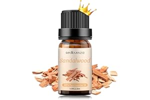 Sedbuwza Sandalwood Essential Oil, 100% Pure and Natural Premium Sandalwood Aromatherapy Oil for Diffuser, Humidifier, Perfum