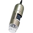 Dino-Lite USB Handheld Digital Microscope, 10x-220x Magnification 0.3MP/1.3MP/5.0MP True Resolution, Windows/Mac Software Inc