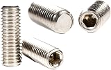 Screws City M3 3x4mm Stainless Steel Flat Point Grub Set Screws Allen Hex Pack