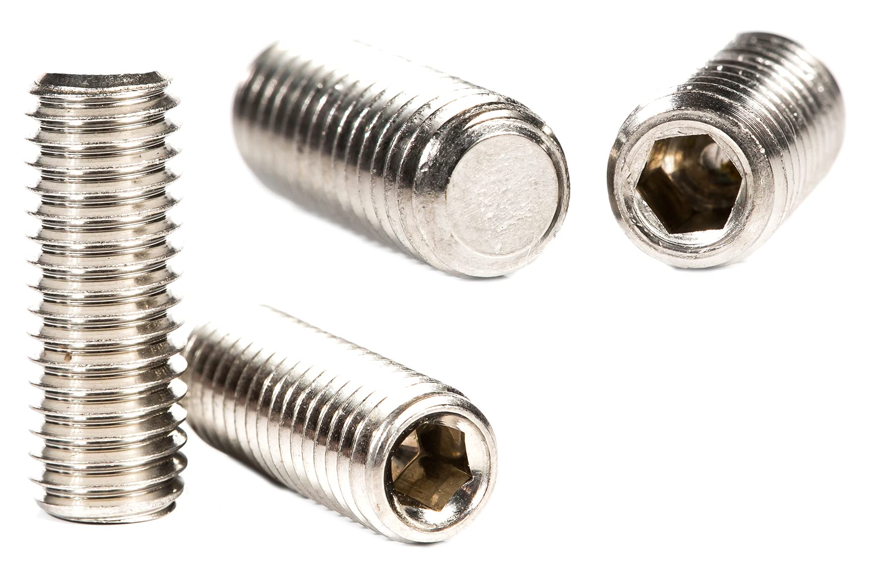 M12 (12mm x 16mm) Grub Screws Flat Point Stainless Steel Set Screw Metric Thread Allen Socket Key (Pack of 20) G04BCD