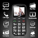 ukuu Big Button Mobile Phone for Elderly SIM Free Unlocked SOS 800mAh view 3