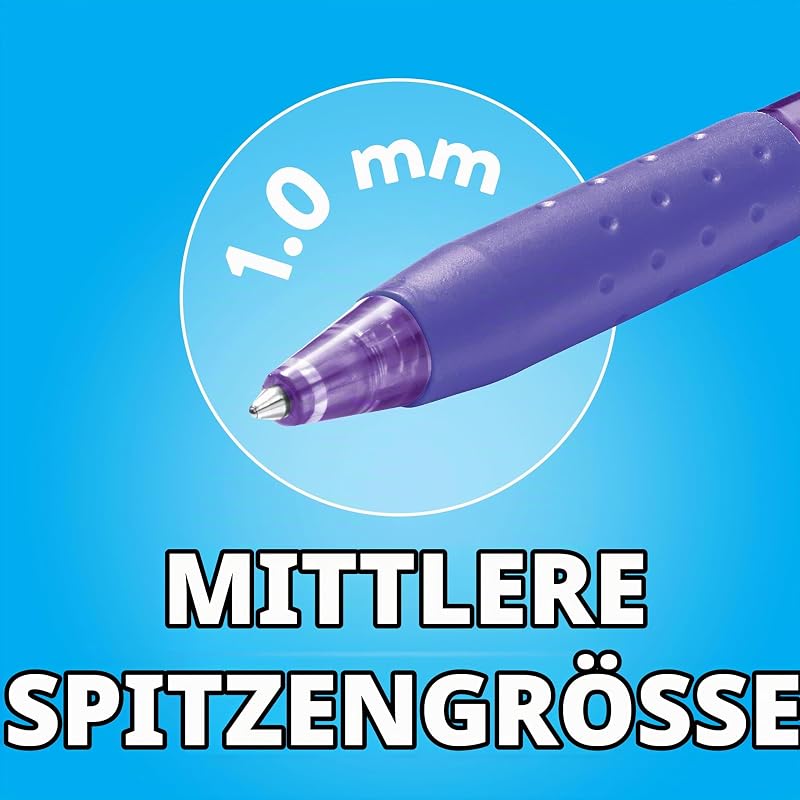 InkJoy 300RT Druckkugelschreiber | mittlere Spitze (1,0mm) | Schwarz | 12 Stück