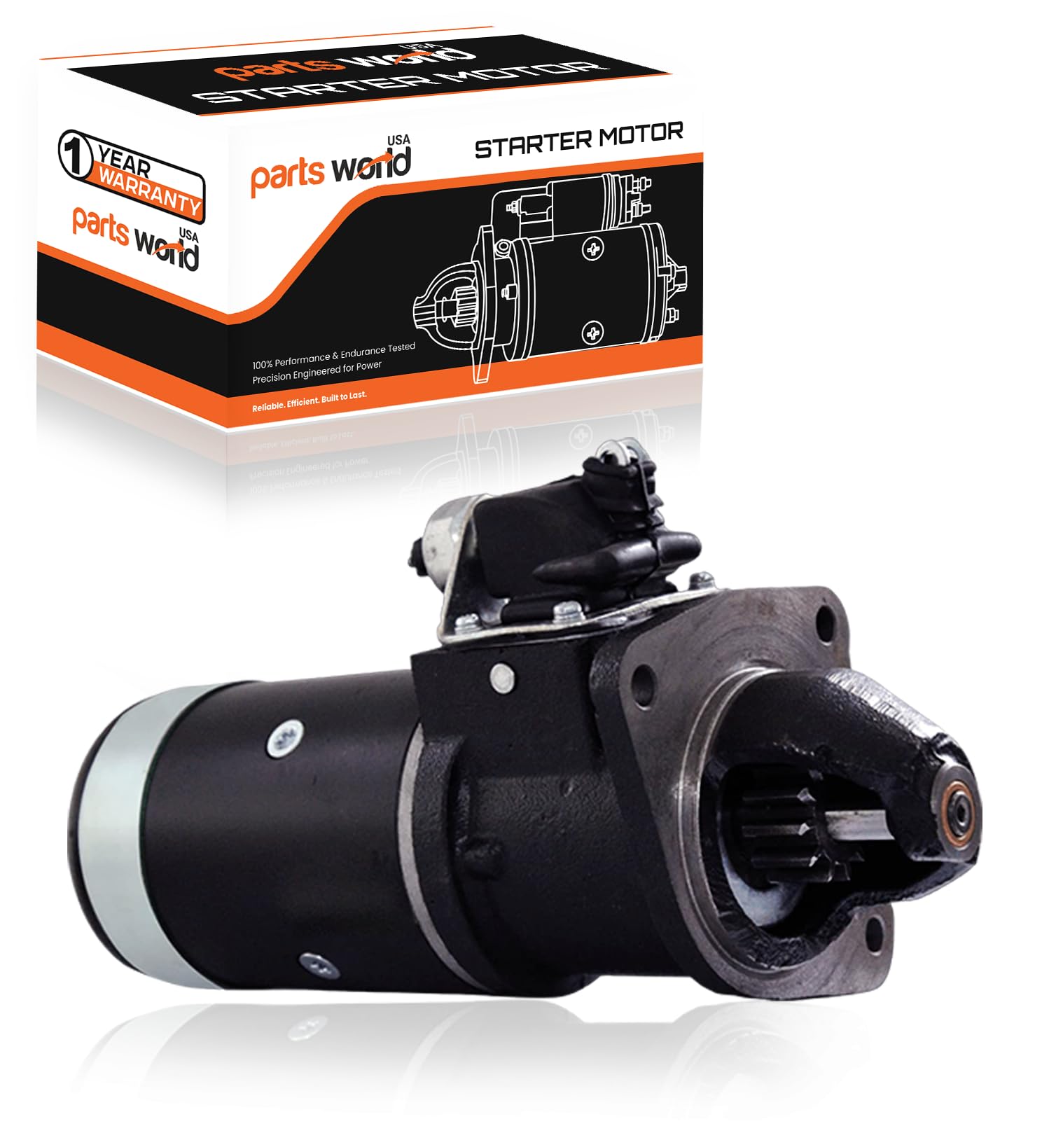 Photo 1 of 12V Starter Compatible with/Replacement for Fordson Dexta Tractor 1957-1961|Super Dexta 1962-1964, Cargo, Ford, Lucas, 410-30032, 26143P, LRS01006, 716603, 110818, X716603,260-62144 - 1 Year Warranty