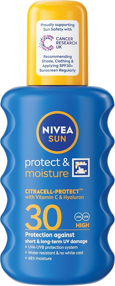 NIVEA SUN Protect & Moisture Spray SPF 30 200ml Moisturising Sun Spray