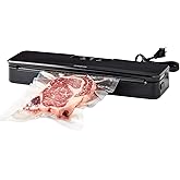 Anova Culinary Vacuum Sealer, Slim & Compact, Includes 10 Pre-Cut Bags (BPA-Free), Wet & Dry Dual Food Vacuum Sealer Machine for Sous Vide and Long-Term Storage, 2-Year Warranty