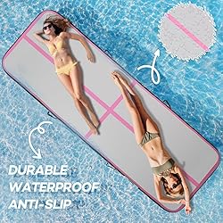 KIKILIVE Inflatable Air Gymnastics Tumbling Mat