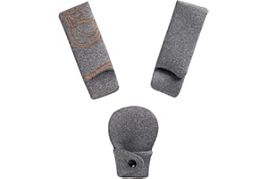 Innokids Car Seat Strap Cover Set for Baby Kids Seat Belt Covers with Crotch Pad Back Anti-Slip Design for Car Seats Pushchair Stroller (Large (7.5”L), Gray)