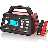 2/10/25A 12V Smart Battery Charger/Maintainer Fully Automatic with Engine Start, Cable Clamps