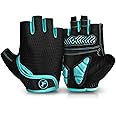 MOREOK Cycling Gloves Bike Gloves for Men/Women-[Breathable Anti-Slip 5MM Gel Pad] Biking Gloves Half Finger Road Bike MTB Bicycle Gloves-for Cycling/Fitness/Motorcycle/Gym/Outdoor Sports