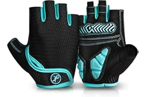 MOREOK Cycling Gloves Bike Gloves for Men/Women-[5MM Gel Pad] Half Finger Bicycle Biking Gloves for Cycling/Weight Lifting/Gym/Motorcycle/Outdoor Sports