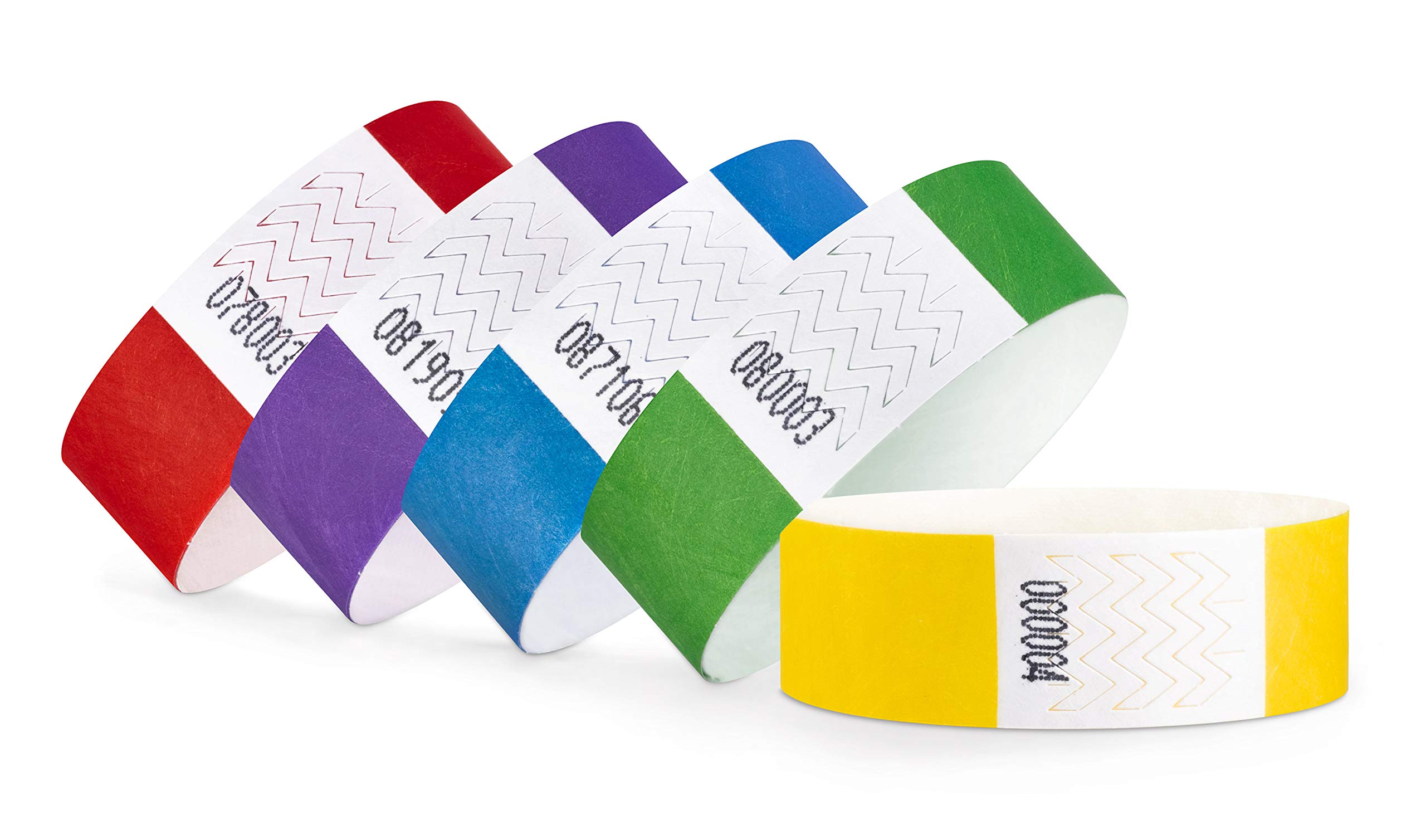 linie zwo ®, Pack of 100 Wristbands 19 x 254 mm, Basic Pack (5 x 20 Pieces)