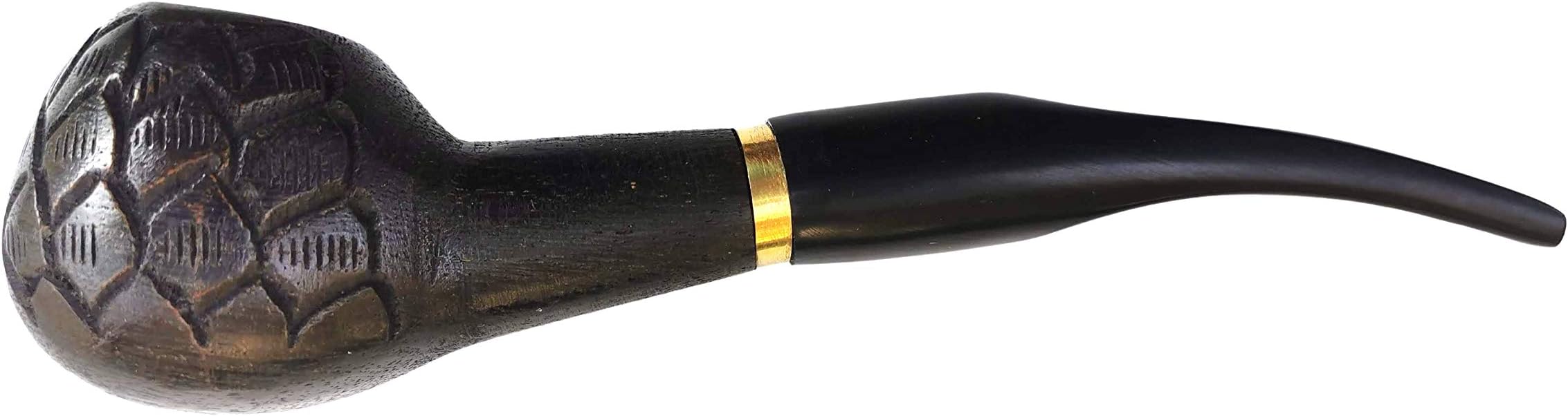Rocky,s Wood Pipes Retro Vintage Wooden Smoking Gift Pipe (Brown)