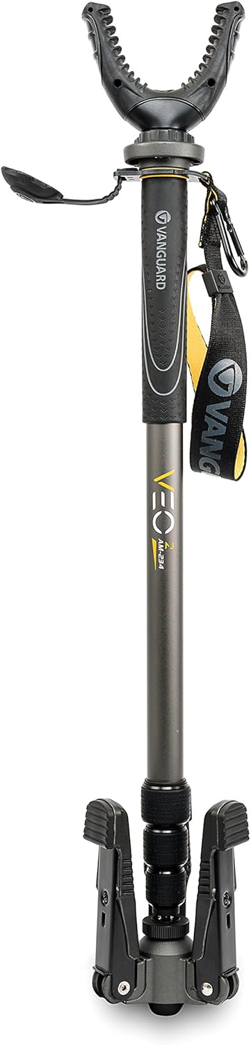Vanguard VEO 2 AM-234TU Shooting Stick, Tri-Stand Base with Ball Joint, Rotating and Removeable U Shaped Yoke: Sports & Outdoors