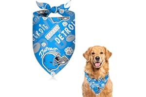 SINGLORY Football Pet Reversible Dog Bandana Gifts for Dogs Cats Cotton Triangle Bid Scarf for Puppy Small Dog
