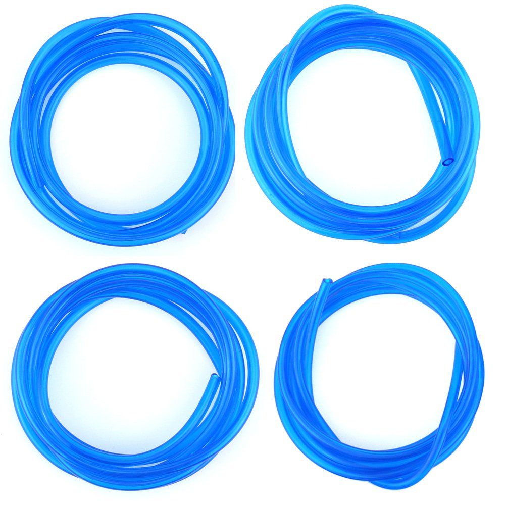 Photo 1 of Hilitchi 20-Feet Petrol Fuel Line Hose Lubricant of 4 Sizes Tubing for Weedeater Chainsaw Common 2 Cycle Small Engines (Light blue)