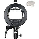 Godox S2 S-Type Bracket Bowens Mount Compatible with Godox V1 AD200Pro AD400Pro AD200 V860II TT685 TT600 TT350, Large Adjustm