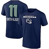 Fanatics Men's Jaxon Smith-Njigba College Navy Seattle Seahawks Team Wordmark Player Name & Number T-Shirt