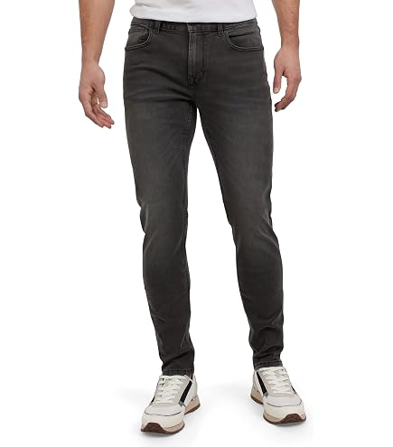 I-N-C Mens Studded Distressed Skinny Fit Jeans blue 32x30 at