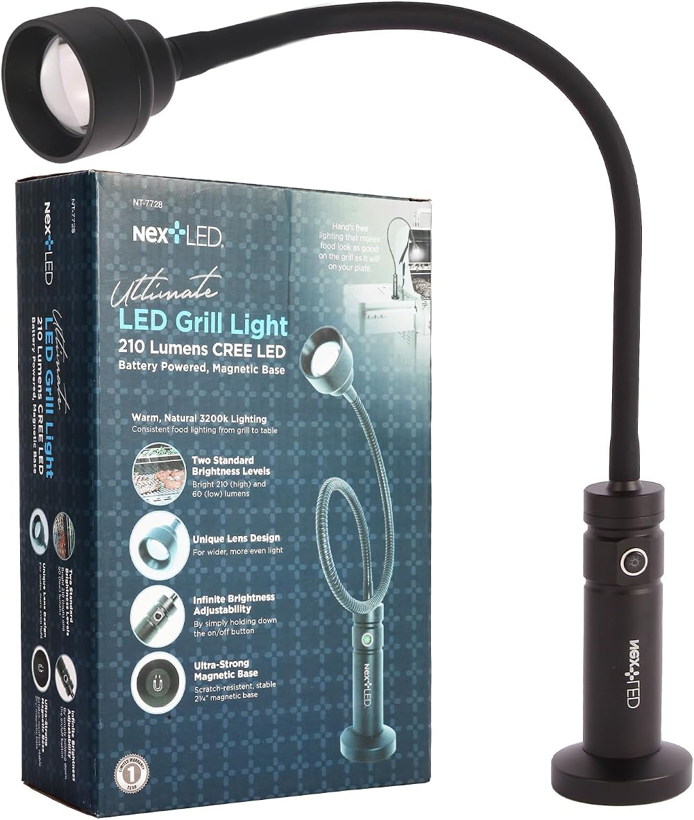 NextLED Ultimate BBQ Grill Light 24 Inch Flexible Neck Magnetic Base Warm Light