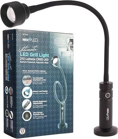 NextLED Ultimate BBQ Grill Light 24 Inch Flexible Neck Magnetic Base Warm Light