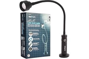 (Improved) NextLED NT-7728 Heavy Duty Magnetic Grill Lights for Outdoor Grill, 24 Inch Gooseneck with Magnetic Base, Warm Light, Heat & Water Resistant, BBQ Light, BBQ Grill Accessories