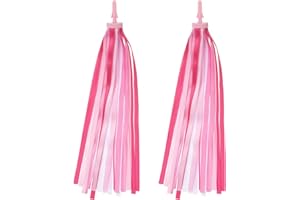 PATIKIL Bike Streamers, Colorful Scooter Handlebar Tassels Grips Ribbon Accessories Decorations for Girls Bicycle Tricycle Ha