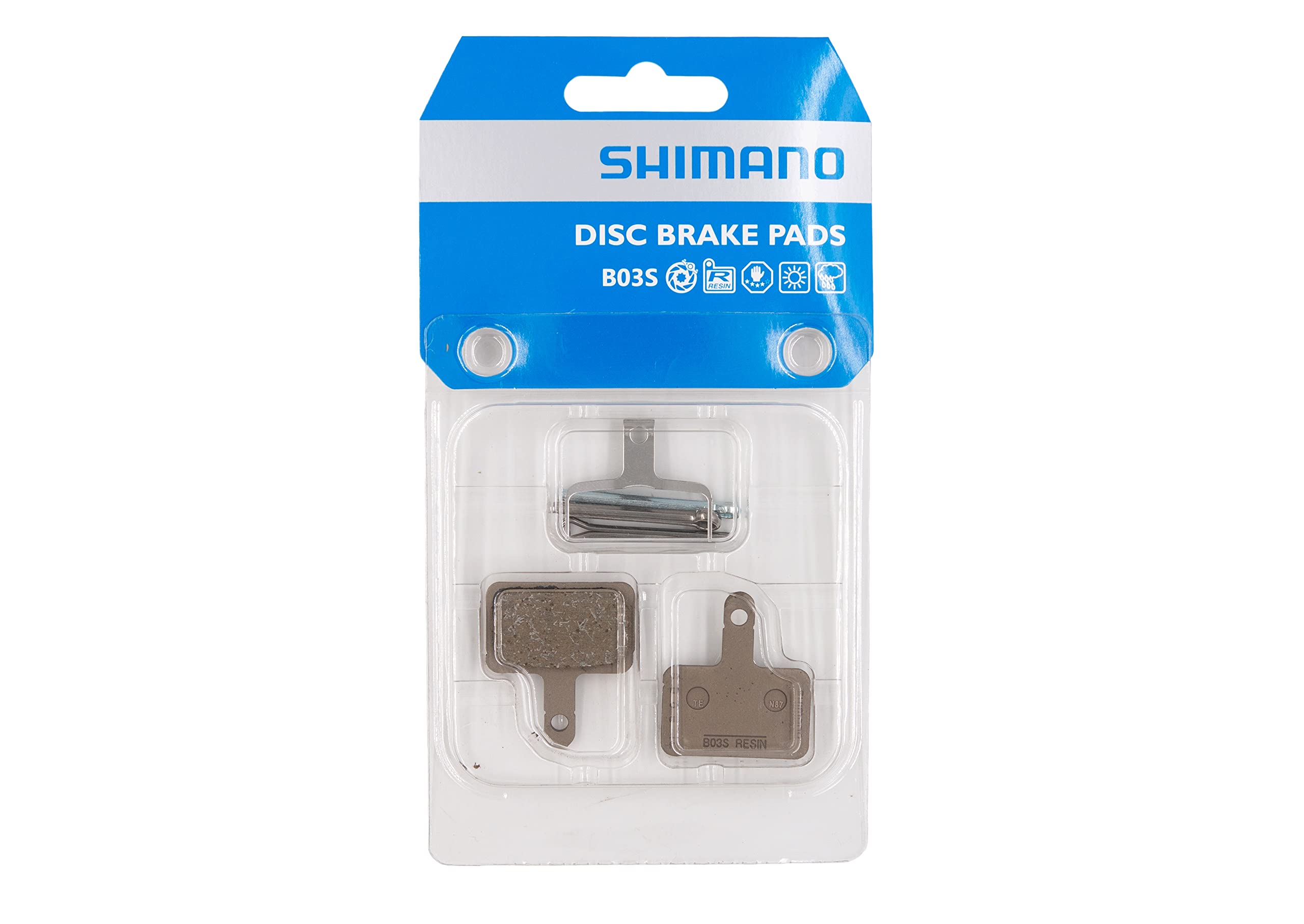 SHIMANO Brake Pad B03S Resin, Blister Pack