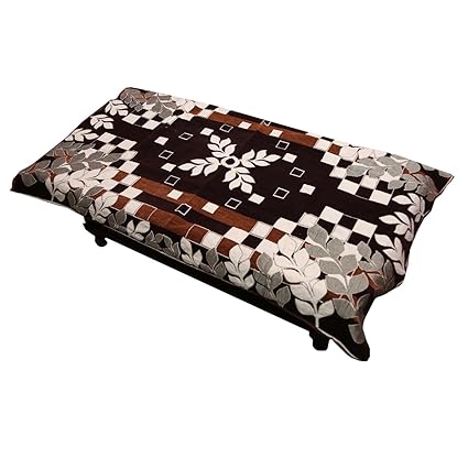 Kuber Industries Cotton Center Table Cover for 4 Seater- Maroon