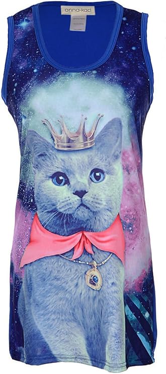 Galaxy Cat Tunic Mini Dress