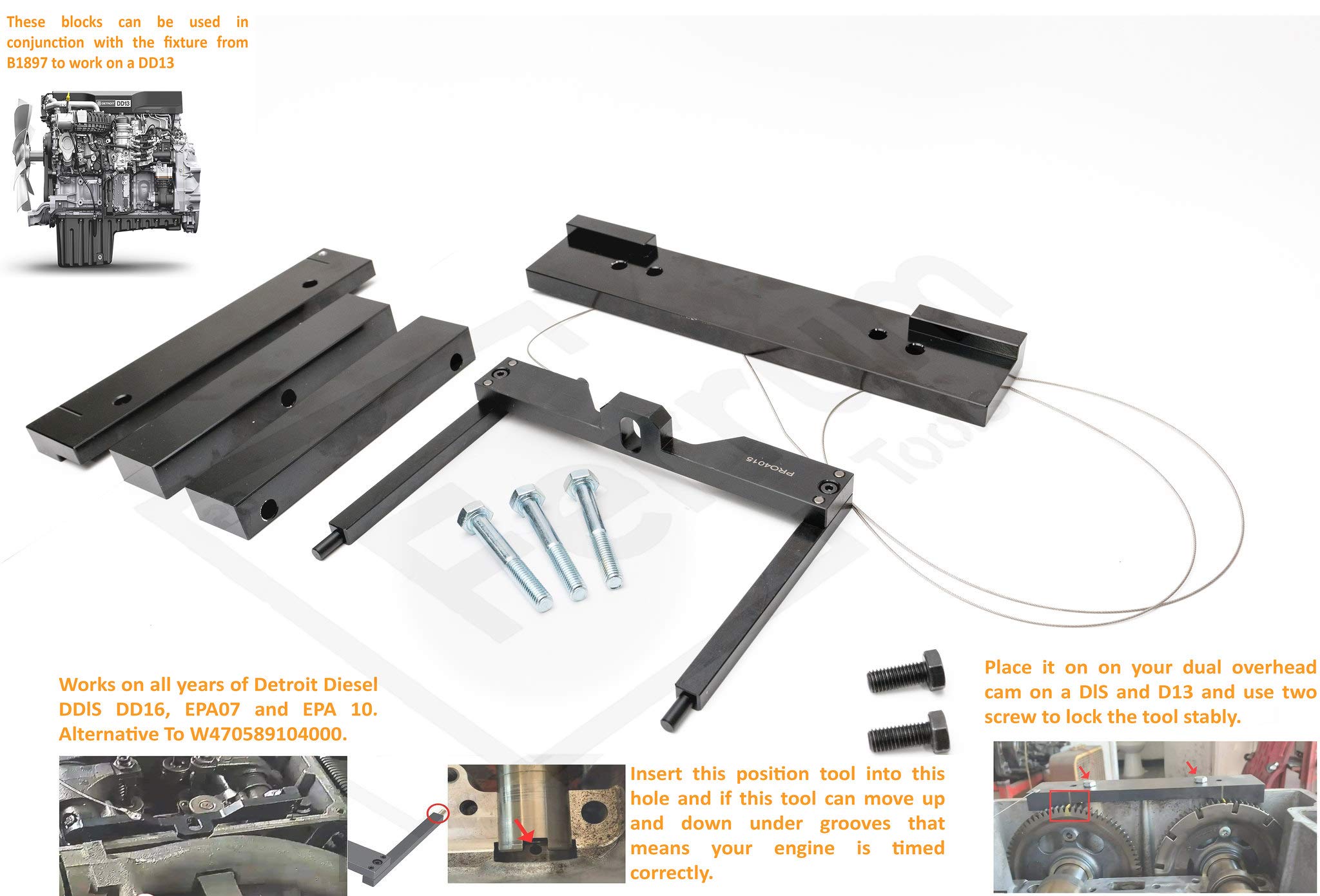 Ferrum Tools Mua Ferrum Tools Detroit Diesel DD13 DD15 DD16 Camshaft Timing Tool Set ...