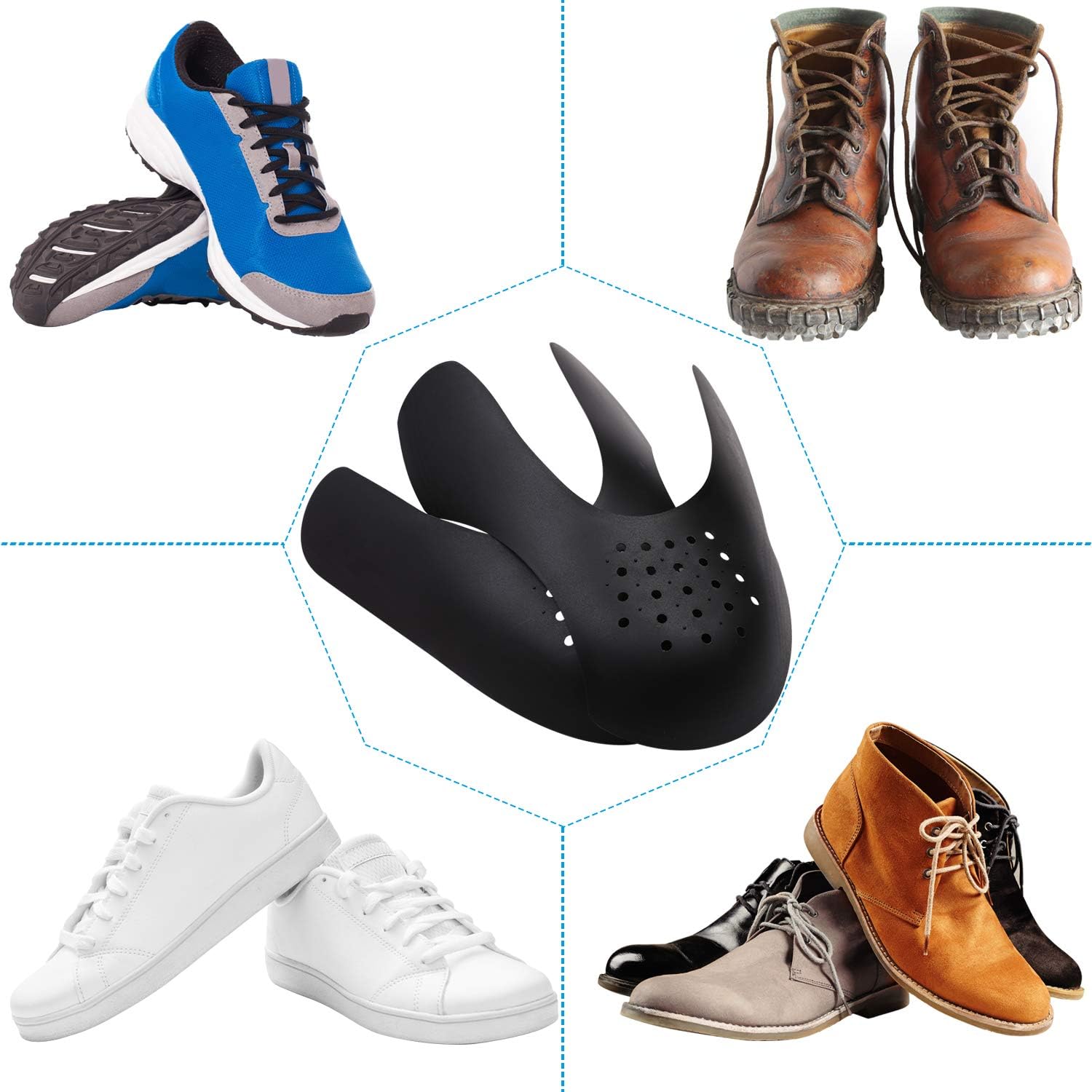 leather shoe crease protector