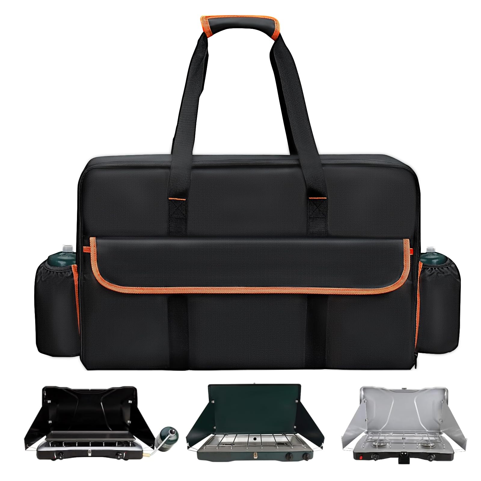 Photo 1 of Amerbro Stove Carrying Case Compatible with Coleman, Stove Carry Bag Compatible with Coleman Gas Camping 2 Burner Stove, Triton Stove, for Camp Chef Everest 2 Burner Stove Camp Stove