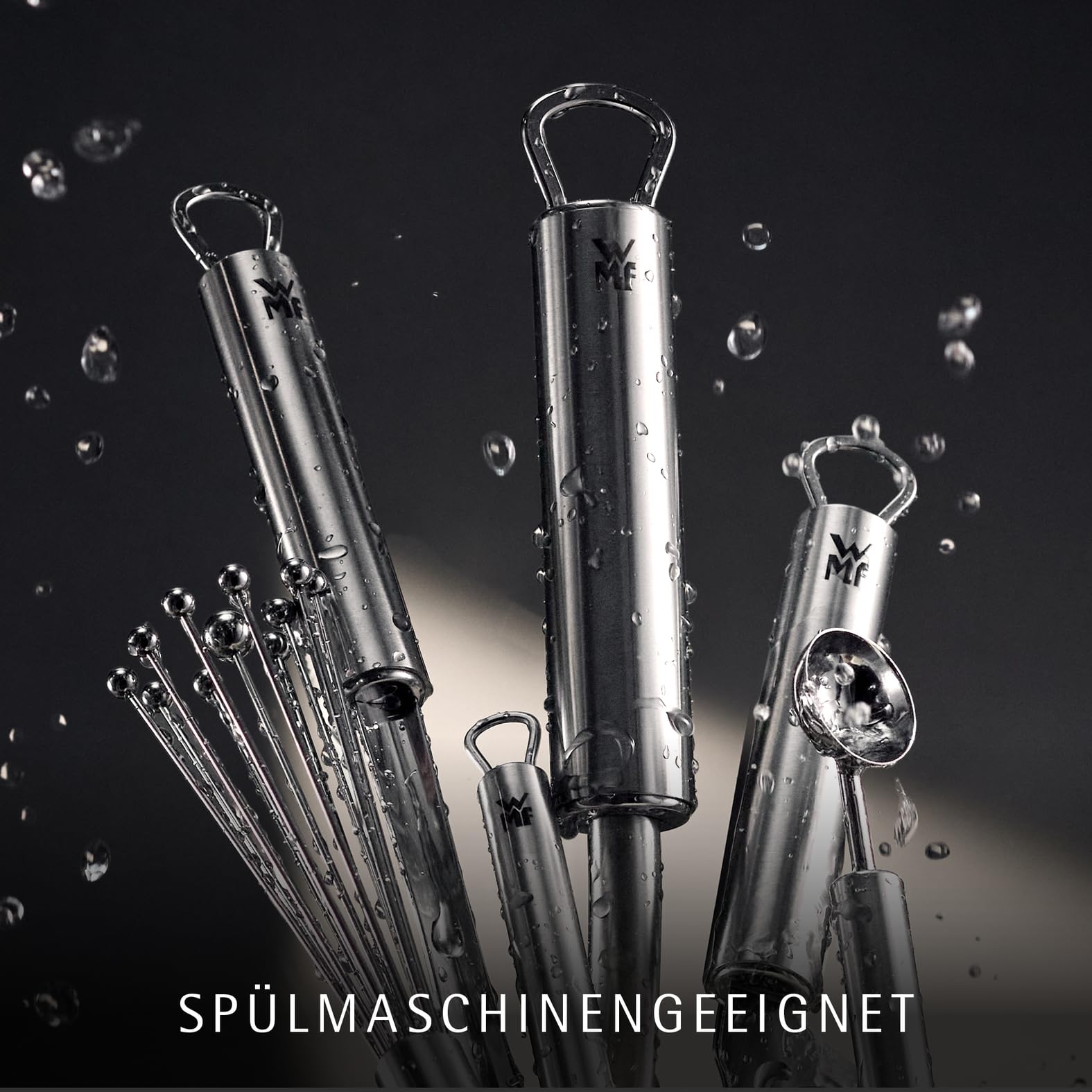 WMF Profi Plus Knoblauchpresse Edelstahl 17,5 cm, Cromargan Edelstahl teilmattiert, Knoblauchpresse spülmaschinengeeignet 4