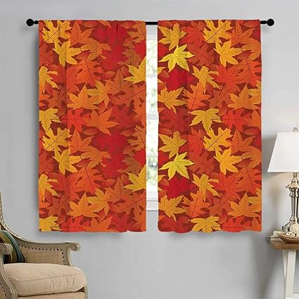 Amazon Com Shenglv Burnt Orange Drapes For Living Room Multi