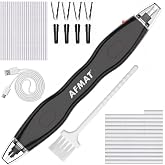 AFMAT EE25 Electric Eraser, with 140 Eraser Refills, Rechargeable Pencil Erasers for Artists, Electric Erasers for Drafting, Drawing, Painting, Sketching, Architectural Plans, Detailer Tool(Black)