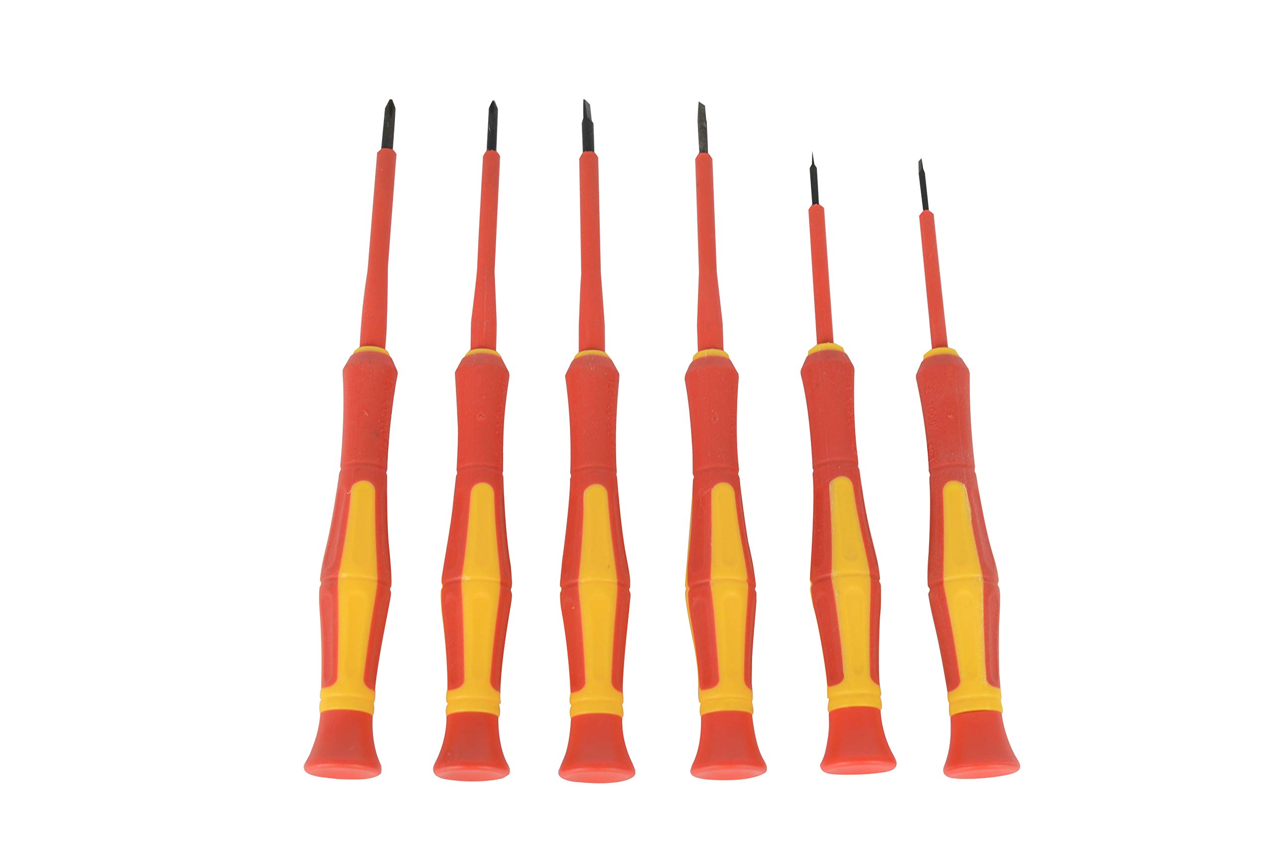 Brüder Mannesmann Werkzeuge M11218 Precision Mechanics Screwdriver Set 6 Pieces