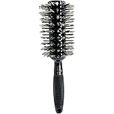 Phillips Brush Luxe Monster Vent 4 Professional Hair Brush (2.75” Diameter Barrel) – Black & Rose Gold Vented Hairbrush with Nylon Reinforced Boar Hair Bristles, Ergonomic Rubber Grip