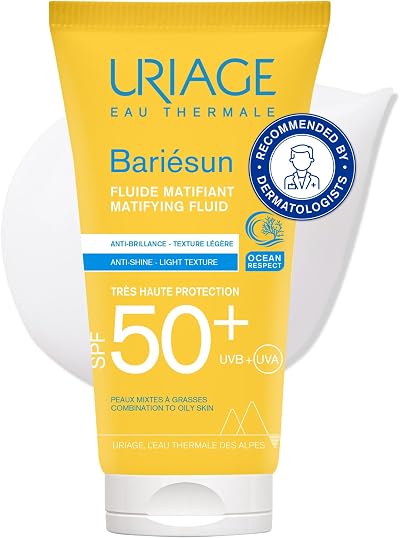 Uriage Bariésun Eau Thermale Matifying Fluid SPF50+ 50ml Combination Oily Skin