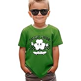 SANIXJOO Toddler Baby St Patrick's Day T-Shirts Boys Lucky Dude Toddler Shirt Cute Clover Graphic Tee Tops
