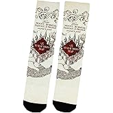 Harry Potter Marauders Map Sublimated Adult Crew Socks