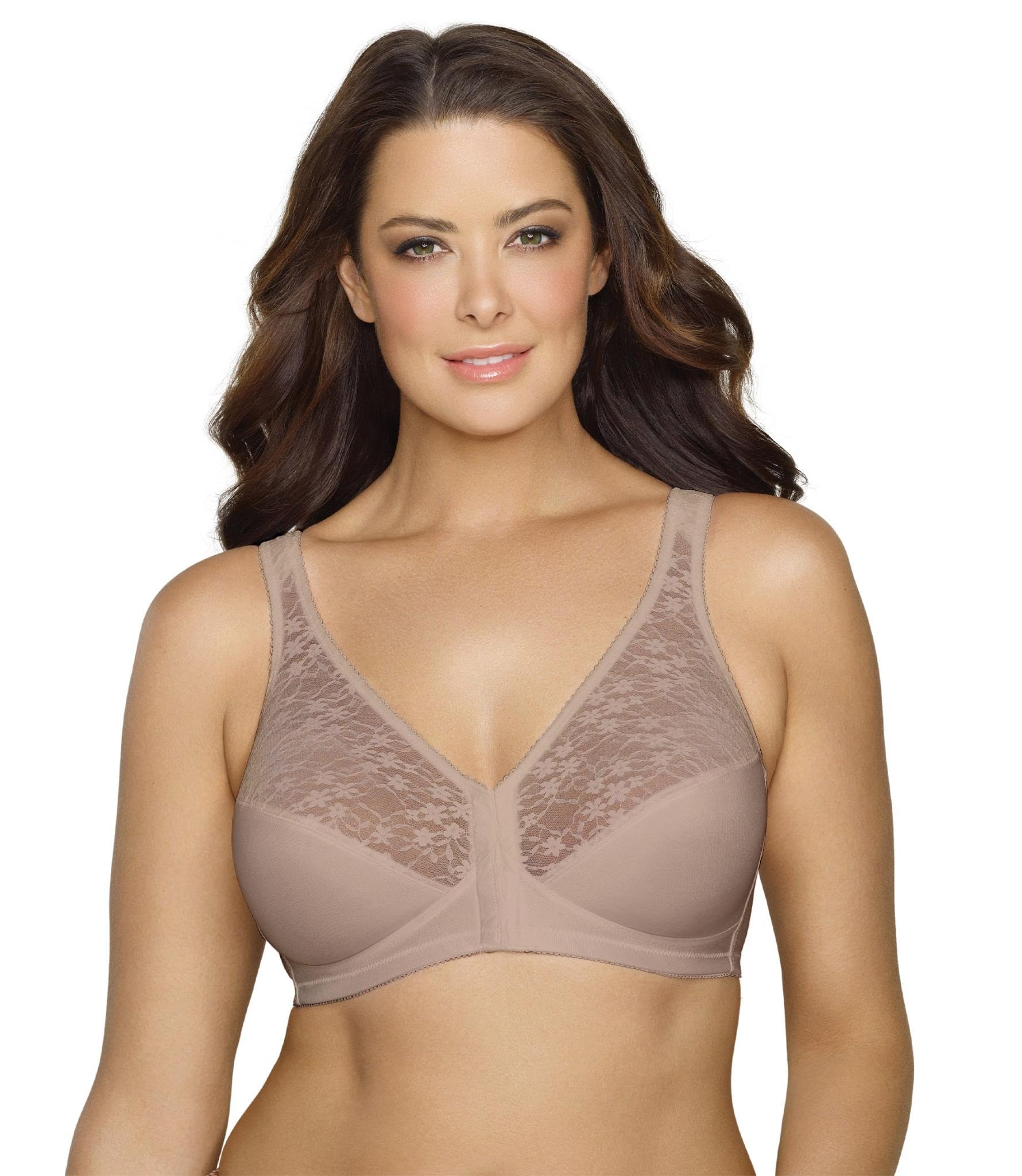 Photo 1 of Exquisite Form FULLY Full-Coverage Posture Bra, Wire-Free, Front Closure, Lace #5100565 40 c