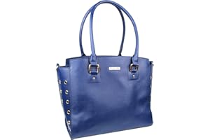 Parisian Pet Dog Purse – Navy Blue Breathable Pets Purse - Fashion Pet Carrier Purse - Leather Purse for Dog Carrying Small and Medium Dogs - Dog Purse Carrier - Adorable Puppy Carrier Handbag